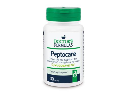 Doctor's Formulas Peptocare Φόρμουλα για τη φυσιολογική λειτουργία του Πεπτικού Συστήματος, 30caps   Doctor's Formulas Peptocare Φόρμουλα για τη φυσιολογική λειτουργία του Πεπτικού Συστήματος, 30caps