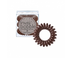 Invisi Bobble Κοκαλάκι Hair Rings Pretzel Brown Power 3τμχ   Invisi Bobble Κοκαλάκι Hair Rings Pretzel Brown Power 3τμχ