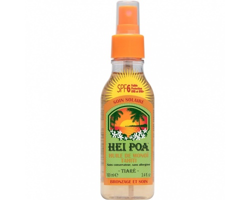 Hei Poa Tahiti Monoi Oil Tiare Spray SPF6 Αντηλιακό Λάδι Σώματος, 100ml Hei Poa Tahiti Monoi Oil Tiare Spray SPF6 Αντηλιακό Λάδι Σώματος, 100ml