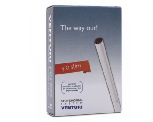 Vitorgan Venturi Stop Smoking System Σύστημα διακοπής καπνίσματος για Τσιγάρα Slim, 4φίλτρα Vitorgan Venturi Stop Smoking System Σύστημα διακοπής καπνίσματος για Τσιγάρα Slim, 4φίλτρα