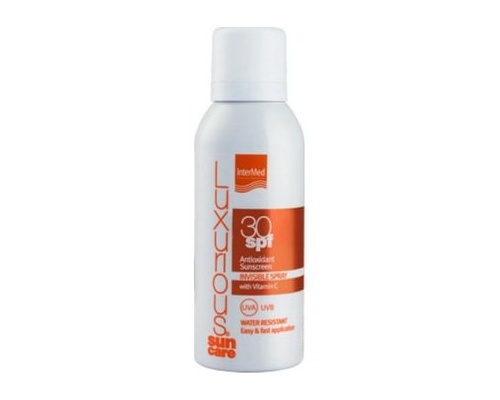 Intermed Luxurious Sun Care Antioxidant Sunscreen Invisible Spray SPF30 Διάφανο Αντηλιακό Σπρέι Σώματος με Αντιοξειδωτική Σύνθεση, 100ml