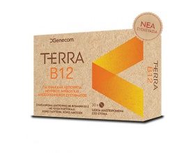 Genecom TerraB12 Συμπλήρωμα διατροφής για την καλή λειτουργία του νευρικού συστήματος 30 caps 