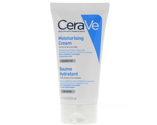 CeraVe Moisturizing Cream Ενυδατική Κρέμα για ξηρό έως πολύ ξηρό δέρμα, 50ml CeraVe Moisturizing Cream Ενυδατική Κρέμα για ξηρό έως πολύ ξηρό δέρμα, 50ml