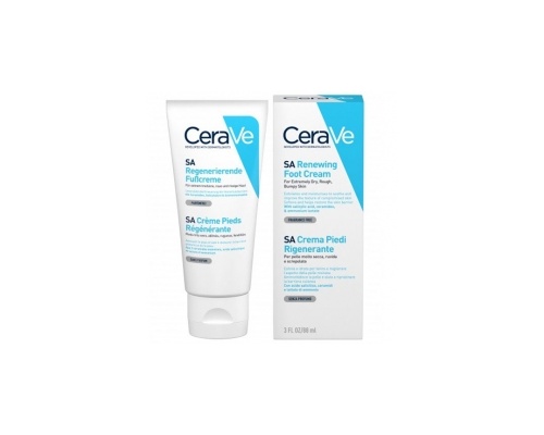 CeraVe SA Renewing Foot Cream, Αναπλαστική Κρέμα Ποδιών, 88ml
