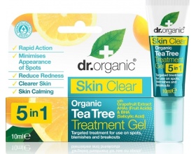 Dr Organic Skin Clear Organic Tea Tree Treatment Gel Mειώνει τις κηλίδες & τα μαύρα στίγματα 10ml Dr Organic Skin Clear Organic Tea Tree Treatment Gel Mειώνει τις κηλίδες & τα μαύρα στίγματα 10ml