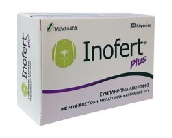Inofert Plus Συμπλήρωμα Διατροφής για την αύξηση της Γυναικείας Γονιμότητας, 30 caps   Inofert Plus Συμπλήρωμα Διατροφής για την αύξηση της Γυναικείας Γονιμότητας, 30 caps