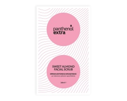 Medisei Panthenol Extra Sweet Almond Facial Scrub Κρέμα Έντονης Απολέπισης με Κόκκους Φλοιού Αμυγδάλου 2x8ml