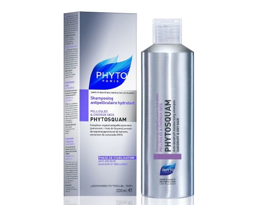Phyto Phytosquam Αντιπιτυριδικό ενυδατικό σαμπουάν για Ξηρά μαλλιά, 200ml