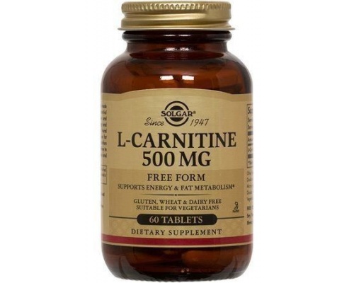 Solgar L- Carnitine 500mg 60 ταμπλέτες Solgar L- Carnitine 500mg 60 ταμπλέτες