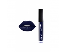 Elixir Liquid Lip Matte Ενυδατική φόρμουλα Κραγιόν μεγάλης διάρκειας 412 (Blue Black) 