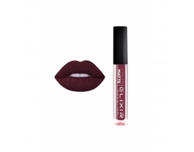 Elixir Liquid Lip Matte Ενυδατική φόρμουλα Κραγιόν μεγάλης διάρκειας 410 (PLUM)