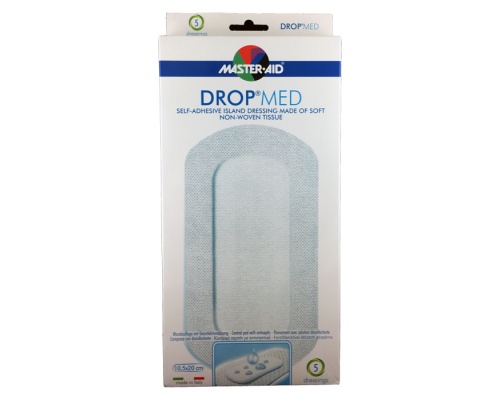 Master Aid Drop Med Αυτοκόλλητη Αντικολλητική Γάζα 10,5 x 20cm, 5τμχ. Master Aid Drop Med Αυτοκόλλητη Αντικολλητική Γάζα 10,5 x 20cm, 5τμχ.