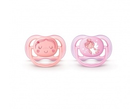 Philips Avent Ultra Air SCF345/20, Ορθοδοντική Πιπίλα Σιλικόνης με Κρίκο για πιό Ευαίσθητα Δέρματα 0-6m, Χρώμα Ρόζ, 2τμχ Philips Avent Ultra Air SCF345/20, Ορθοδοντική Πιπίλα Σιλικόνης με Κρίκο για πιό Ευαίσθητα Δέρματα 0-6m, Χρώμα Ρόζ, 2τμχ