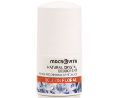 Macrovita Natural Crystal Deodorant Roll-On Floral Φυσικός Αποσμητικός Κρύσταλλος 50ml   Macrovita Natural Crystal Deodorant Roll-On Floral Φυσικός Αποσμητικός Κρύσταλλος 50ml