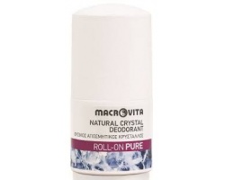 Macrovita Natural Crystal Deodorant Roll-On Pure - Φυσικός Αποσμητικός Κρύσταλλος 50ml  Macrovita Natural Crystal Deodorant Roll-On Pure - Φυσικός Αποσμητικός Κρύσταλλος 50ml