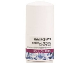 Macrovita Natural Crystal Deodorant Roll-On Pure - Φυσικός Αποσμητικός Κρύσταλλος 50ml 