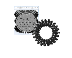 Invisi bobble Original True Black Λαστιχάκι μαλλιών, μαύρο 3τμχ Invisi bobble Original True Black Λαστιχάκι μαλλιών, μαύρο 3τμχ