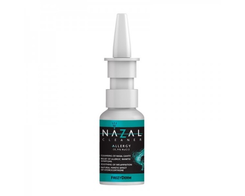 Frezyderm Nazal Cleaner Allergy Αλατούχο Διάλυμα 0,9 NaCl Ανακουφίζει την μύτη από τα συμπτώματα αλλεργικής ρινίτιδας 30ml Frezyderm Nazal Cleaner Allergy Αλατούχο Διάλυμα 0,9 NaCl Ανακουφίζει την μύτη από τα συμπτώματα αλλεργικής ρινίτιδας 30ml