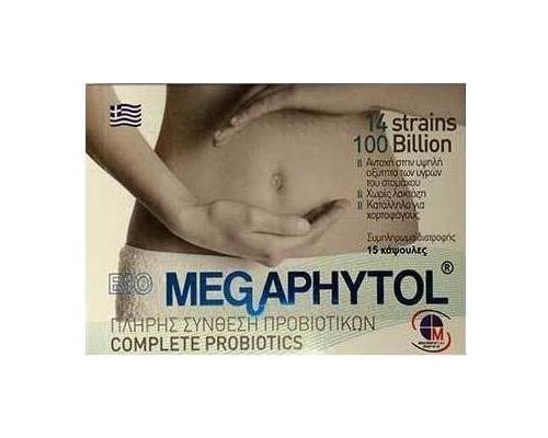 BIO - MEGAPHYTOL Πλήρης Σύνθεση Προβιοτικών, 15caps