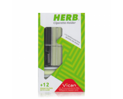 HERB Cigarette Holder Μαύρο -Ανταλλακτικά φίλτρα με θήκη 12 τεμάχια  HERB Cigarette Holder Μαύρο -Ανταλλακτικά φίλτρα με θήκη 12 τεμάχια