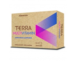 Genecom  Terra Multivitamin πολυβιταμινούχο συμπλήρωμα διατροφής για την τόνωση και αναπλήρωση των αναγκών του οργανισμού σε βιταμίνες και μέταλλα 30 ταμπλέτες  Genecom  Terra Multivitamin πολυβιταμινούχο συμπλήρωμα διατροφής για την τόνωση και αναπλήρωση των αναγκών του οργανισμού σε βιταμίνες και μέταλλα 30 ταμπλέτες