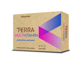 Genecom  Terra Multivitamin πολυβιταμινούχο συμπλήρωμα διατροφής για την τόνωση και αναπλήρωση των αναγκών του οργανισμού σε βιταμίνες και μέταλλα 30 ταμπλέτες 