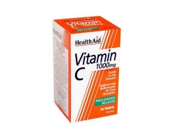 Health Aid Vitamin C 1000mg Με ασερόλα αγριονταφυλλιά ρουτίνη & εσπεριδίνη 60 Ταμπλέτες  Health Aid Vitamin C 1000mg Με ασερόλα αγριονταφυλλιά ρουτίνη & εσπεριδίνη 60 Ταμπλέτες