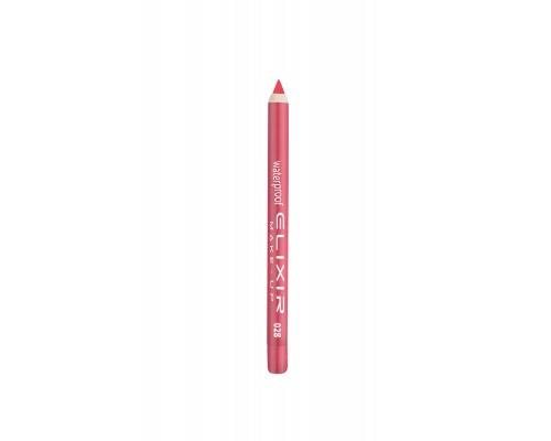 Elixir Waterproof Lip Pencil Αδιάβροχο Μολύβι Χειλιών 028 Coral, 1τμχ