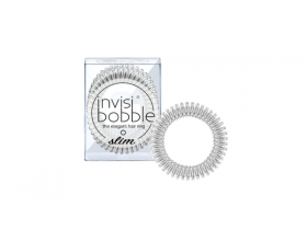 Invisibobble The Elegant Hair Ring Λαστιχάκι Μαλλιών Slim Sweet Chrome 3 τμχ