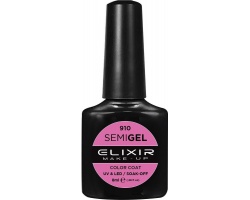 Elixir semigel uv/led, Ημιμόνιμο βερνίκι no910 Rose Pink, 8ml Elixir semigel uv/led, Ημιμόνιμο βερνίκι no910 Rose Pink, 8ml
