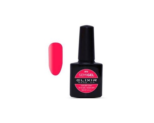 Elixir semigel uv/led, Ημιμόνιμο βερνίκι no915 Coral,8ml