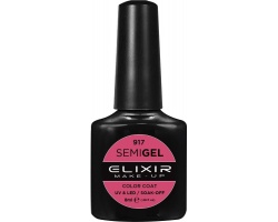 Elixir semigel uv/led, Ημιμόνιμο βερνίκι no917 Indian Red, 8ml