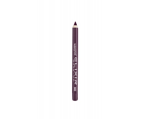 Elixir Waterproof Lip Pencil Αδιάβροχο Μολύβι Χειλιών 043 Midnight Mauve, 1τμχ Elixir Waterproof Lip Pencil Αδιάβροχο Μολύβι Χειλιών 043 Midnight Mauve, 1τμχ