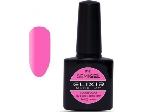 Elixir semigel uv/led, Ημιμόνιμο βερνίκι no912 Fuschia Pink, 8ml