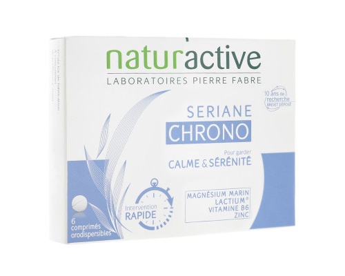 Naturactive Seriane Chrono Συμπλήρωμα διατροφής που βοηθάει να μένετ ήρεμοι & νηφάλιοι 6 δισκία 