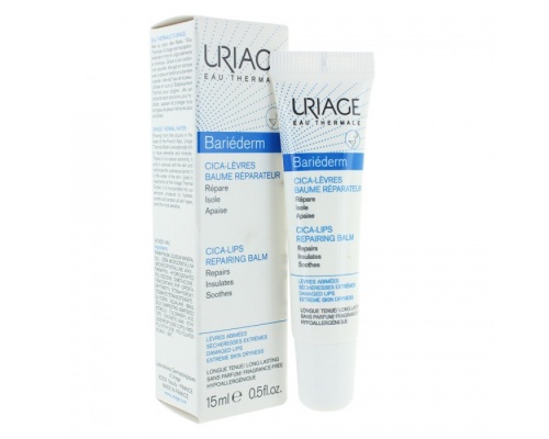  Uriage Bariederm Cica-Levres Baume Reparateur Επανορθωτικό Μπαλμ Χειλιών, 15ml
