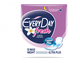 EveryDay Fresh Center Plus, Σερβιέτες Maxi Night Ultra Plus, 10τμχ