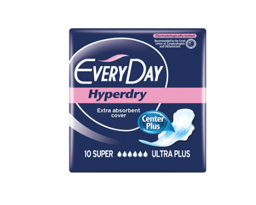 EveryDay Hyperdry Center Plus, Σερβιέτες Super Ultra Plus, 10τμχ