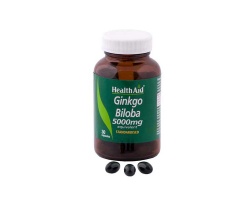 Health Aid Ginkgo Biloba 5000mg  Συμπλήρωμα Διατροφής που βοηθά στη μνήμη,30caps Health Aid Ginkgo Biloba 5000mg  Συμπλήρωμα Διατροφής που βοηθά στη μνήμη,30caps