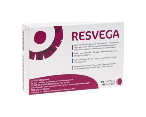 Thea Pharma Resvega Συμπλήρωμα διατροφής για την διατήρηση της φυσιολογικής όρασης 60 κάψουλες  Thea Pharma Resvega Συμπλήρωμα διατροφής για την διατήρηση της φυσιολογικής όρασης 60 κάψουλες