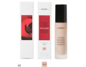 Korres Wild Rose Brightening Foundation SPF15 Άγριο Τριαντάφυλλο WRF1 για Λάμψη & Φυσική Κάλυψη, 30ml Korres Wild Rose Brightening Foundation SPF15 Άγριο Τριαντάφυλλο WRF1 για Λάμψη & Φυσική Κάλυψη, 30ml