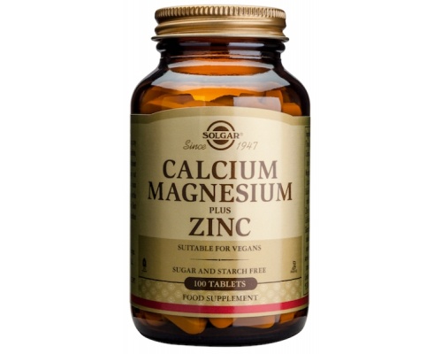 Solgar Calcium Magnesium plus Zinc Ασβέστιο, Μαγνήσιο & Ψευδάργυρος 100 ταμπλέτες Solgar Calcium Magnesium plus Zinc Ασβέστιο, Μαγνήσιο & Ψευδάργυρος 100 ταμπλέτες