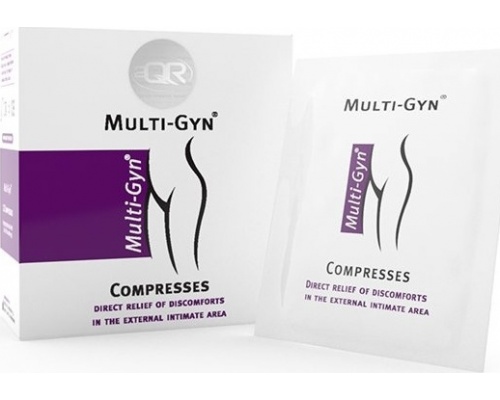 MULTI-GYN Compresses Ανακουφίζει από τις ενοχλήσεις της εξωτερικής ευαίσθητης περιοχής 12 επιθέματα 