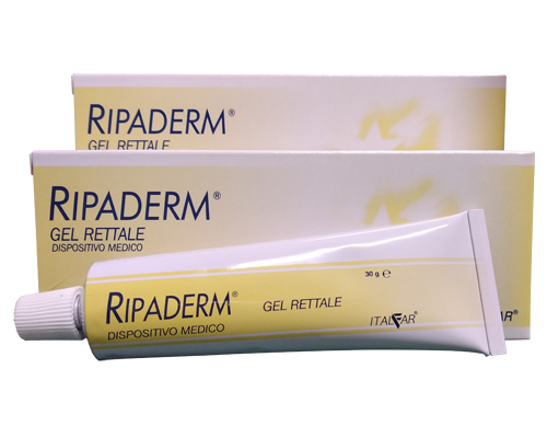 RIPADERM Γέλη για χορήγηση από το ορθό βοηθά την διαδικασία αποκατάστασης 30gr 