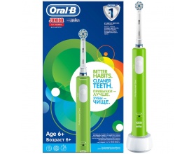 ORAL-B JUNIOR HBOX 6+ YEARS Green Ηλεκτρική Οδοντόβουρτσα 