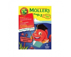 Moller's Ζελεδάκια Ω3 για Παιδιά με γεύση φράουλα 36 gummies Moller's Ζελεδάκια Ω3 για Παιδιά με γεύση φράουλα 36 gummies