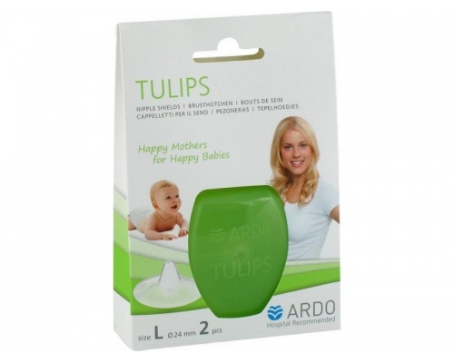 Ardo Tulips, Ψευδοθηλές για διευκόλυνση θηλασμού απο ευαίσθητες και τραυματισμένες θηλές,  Μέγεθος L, 2τμχ