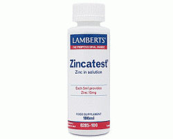 Lamberts Zincatest Διάλυμα Θειικού Ψευδαργύρου 100ml  Lamberts Zincatest Διάλυμα Θειικού Ψευδαργύρου 100ml