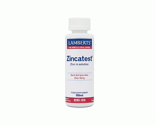 Lamberts Zincatest Διάλυμα Θειικού Ψευδαργύρου 100ml  Lamberts Zincatest Διάλυμα Θειικού Ψευδαργύρου 100ml
