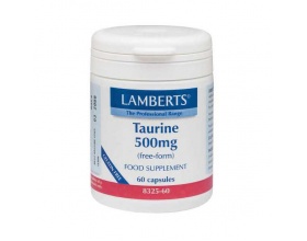 Lamberts Taurine 500 mg Συμπλήρωμα διατροφής με ταυρίνη 60 caps 